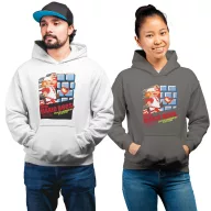 Super Mario Nintendo - Unisex Kapucnis Pulóver