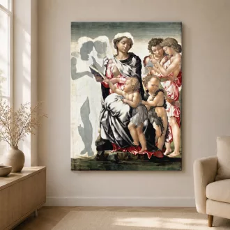 Michelangelo Buonarroti - Manchesteri Madonna vászonkép