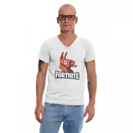 Fortnite láma - Férfi V Nyakú Póló