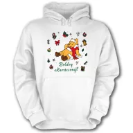 Micimackós Karácsony - Unisex Kapucnis Pulóver