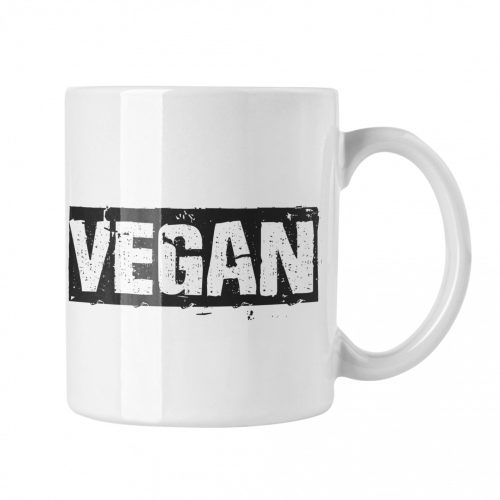 Vegan logó - Fehér Bögre