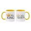 King & Queen - Páros Színes Bögre (2db)