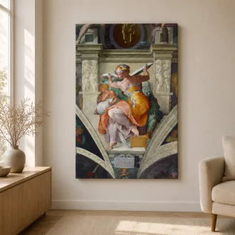 Michelangelo Buonarroti - Líbiai szibilla vászonkép