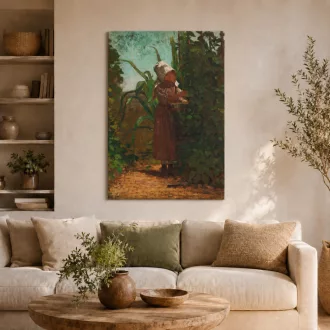 Winslow Homer - A babszüretelő vászonkép