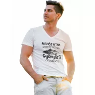 Nehéz utak, gyönyörű célok - Férfi V Nyakú Póló