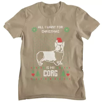 All I want for Christmas is my corgi - Férfi Póló