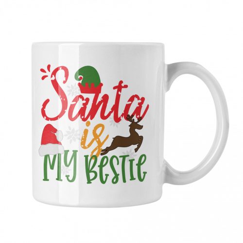Santa is my bestie - Bögre