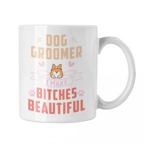 Dog groomer - Fehér Bögre