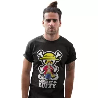 One Piece Portre Luffy - Férfi Póló