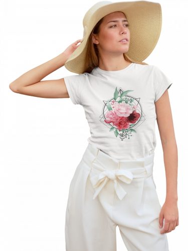Rózsa szimbólum - Női Póló