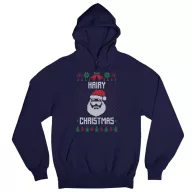 Szőrös karácsony - Unisex Kapucnis Pulóver