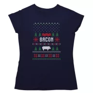 Karácsonyi Bacon - Női Póló