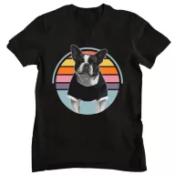 Retro Frenchie - Férfi Póló
