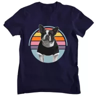 Retro Frenchie - Férfi Póló