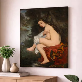 Édouard Manet - A meglepett nympha vászonkép