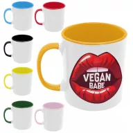Vegan babe - Színes Bögre