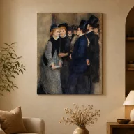   Pierre-Auguste Renoir - A konzervatórium elhagyása vászonkép