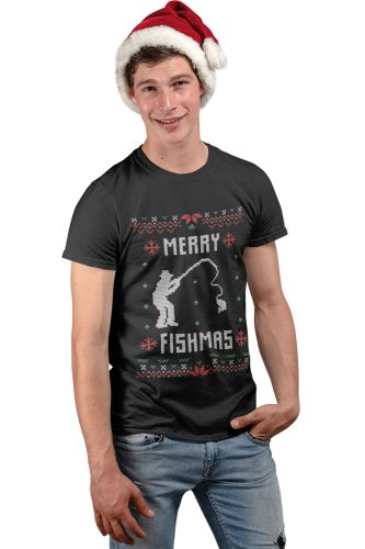 Horgász karácsony - Férfi Póló