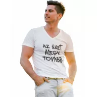 Az élet megy tovább - Férfi V Nyakú Póló