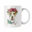 Fox Terrier vízfestmény - Fehér Bögre