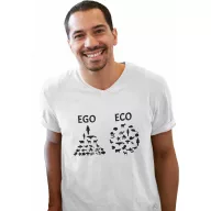 Ego Eco - Férfi V Nyakú Póló