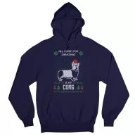   All I want for Christmas is my corgi - Unisex Kapucnis Pulóver