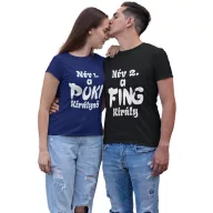   Névre Szóló - Fing Király & Puki Királynő - Páros Póló (2db)