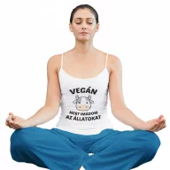 Vegán mert imádom az állatokat - Női Spagetti Top