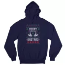Boldog karácsony paraszt - Unisex Kapucnis Pulóver