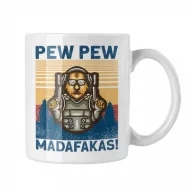 Pew-Pew Madafakas - Fehér Bögre