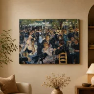   Pierre-Auguste Renoir - Bál a Moulin de la Galette-ben vászonké