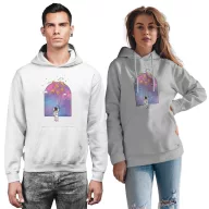 Mesebeli Űr - Unisex Kapucnis Pulóver