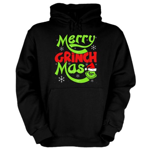 Merry Grinch Xmas - Unisex Kapucnis Pulóver
