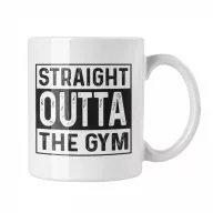 Straight outta the gym - Fehér Bögre