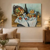 Paul Cézanne - Almáskosár vászonkép