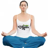 Színes Vegan logó - Női Spagetti Top