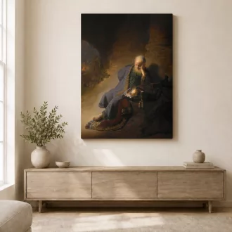   Rembrandt van Rijn - Jeremiás Jeruzsálem pusztulását gyászolja vászonkép