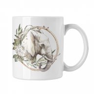 Elefánt - Fehér Bögre