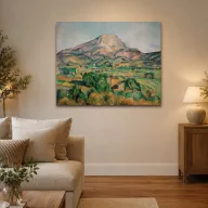   Paul Cézanne - A Sainte-Victoire-hegy Bellevue-ből nézve vászonkép