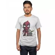 Deadpool és Baby Yoda - Férfi Póló
