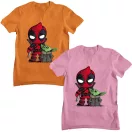 Deadpool és Baby Yoda - Férfi Póló