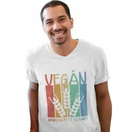 Vegán, minden élet számít - Férfi V Nyakú Póló