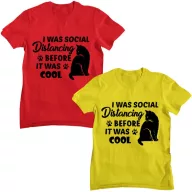 I was social distancing before it was cool - Férfi Póló