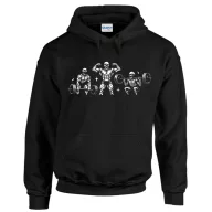 Skeleton Gym Bros - Unisex Kapucnis Pulcsi