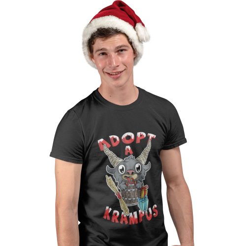 Adopt a Krampus - Karácsonyi Férfi Póló