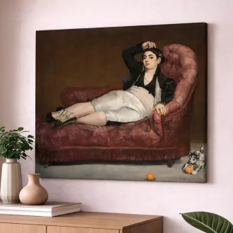   Édouard Manet - Pihenő fiatal nő spanyol jelmezben vászonkép