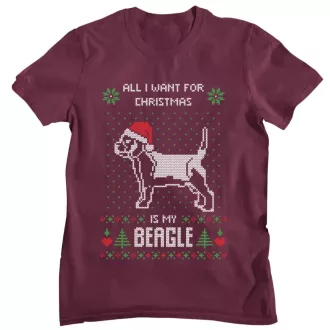 All I want for Christmas is my beagle - Férfi Póló