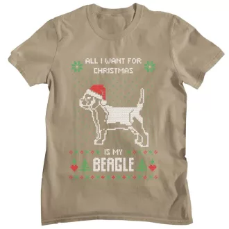 All I want for Christmas is my beagle - Férfi Póló