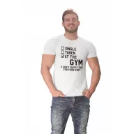 Single Taken at the GYM - GYM Fitness Férfi Póló