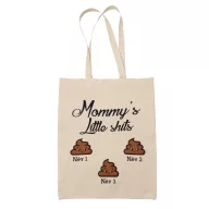   Anya és kicsi kakijai - Személyre szabható - Vászontáska